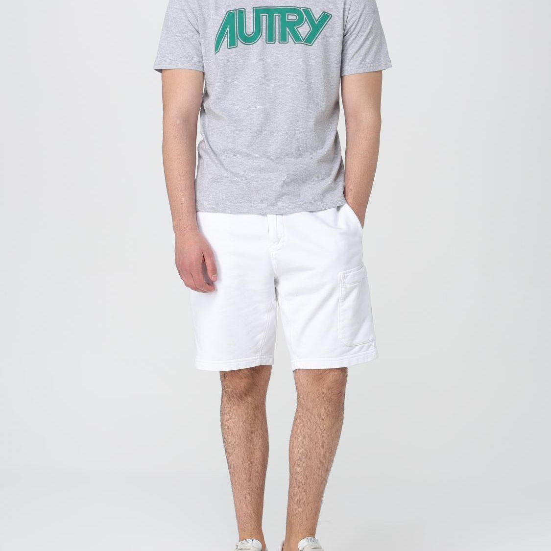 Autry Gray Cotton T-Shirt