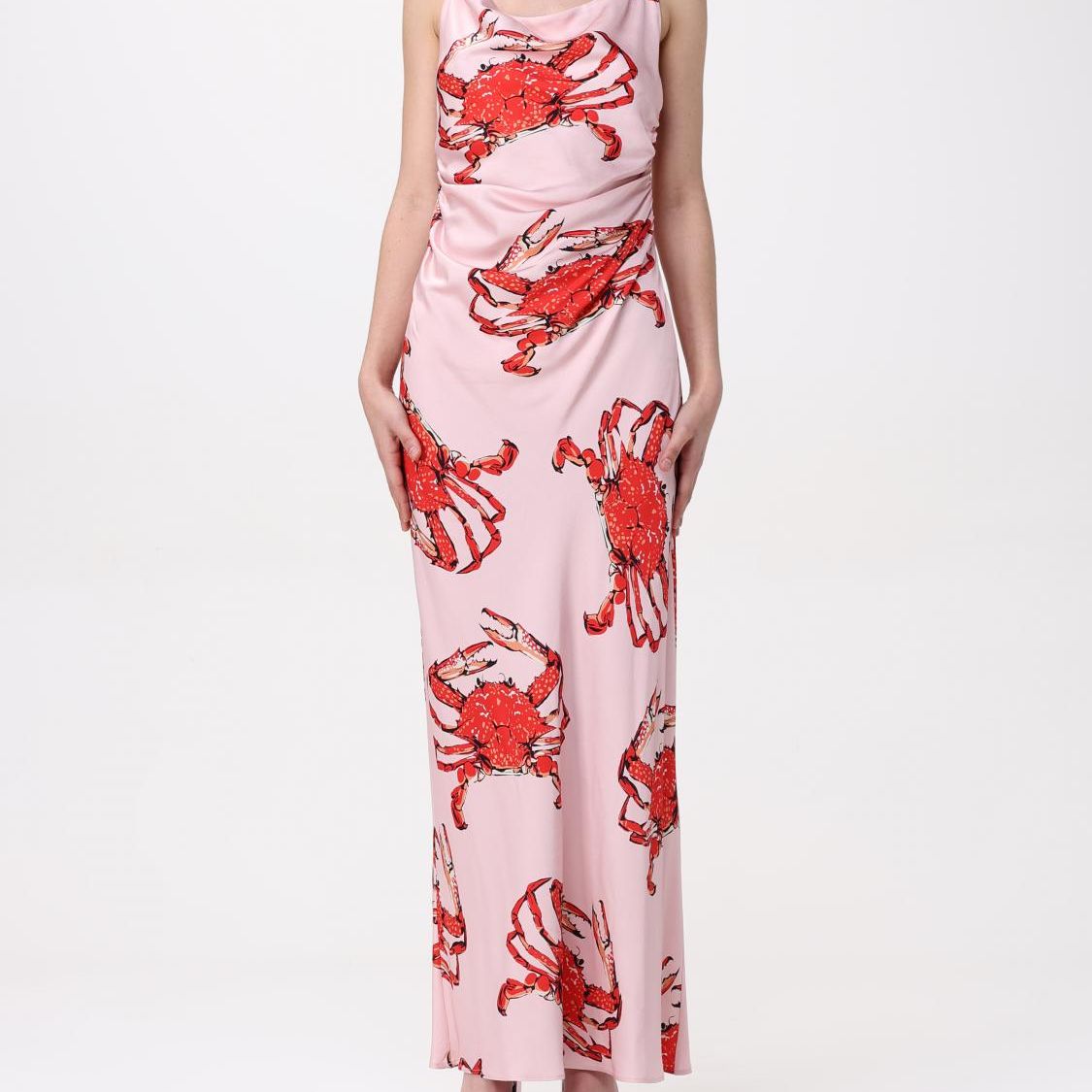 MSGM Multicolor Silk Casual Dress