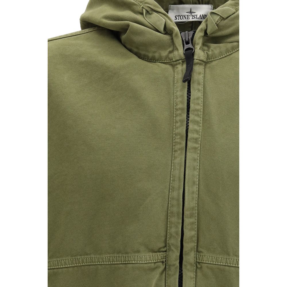 Stone Island Bicolor Cotton Shell Jacket