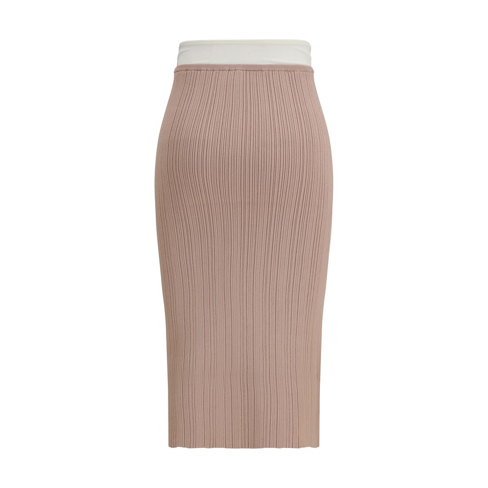Diesel Multicolor Viscose Midi Skirt