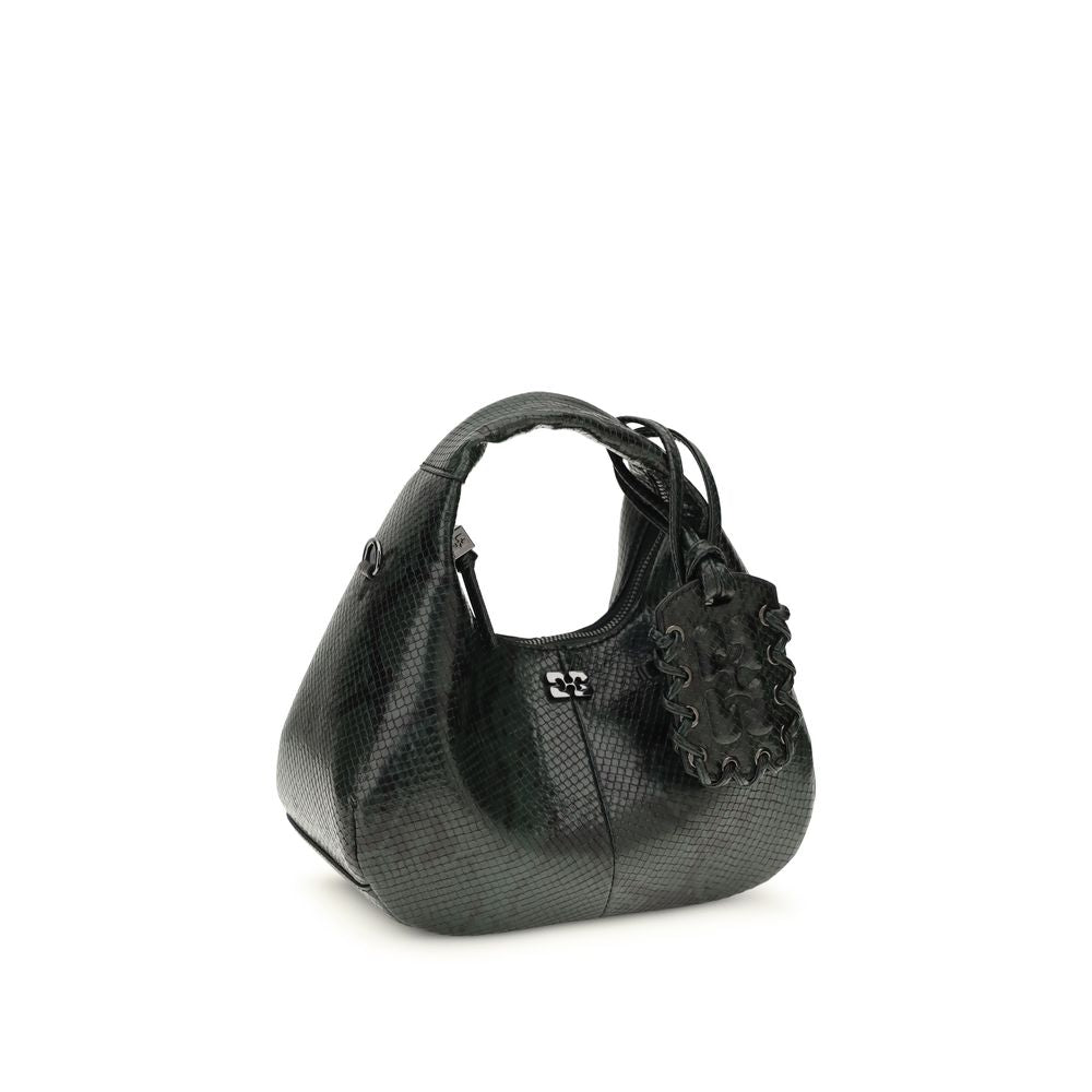 Ganni Black Recycled Polyester Handbag