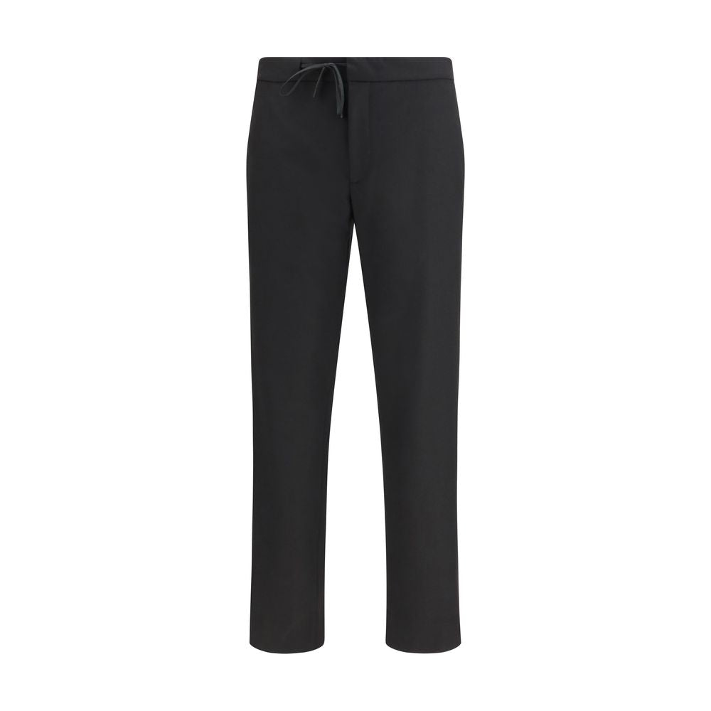 Maison Margiela Black Fleece Wool Casual Pants