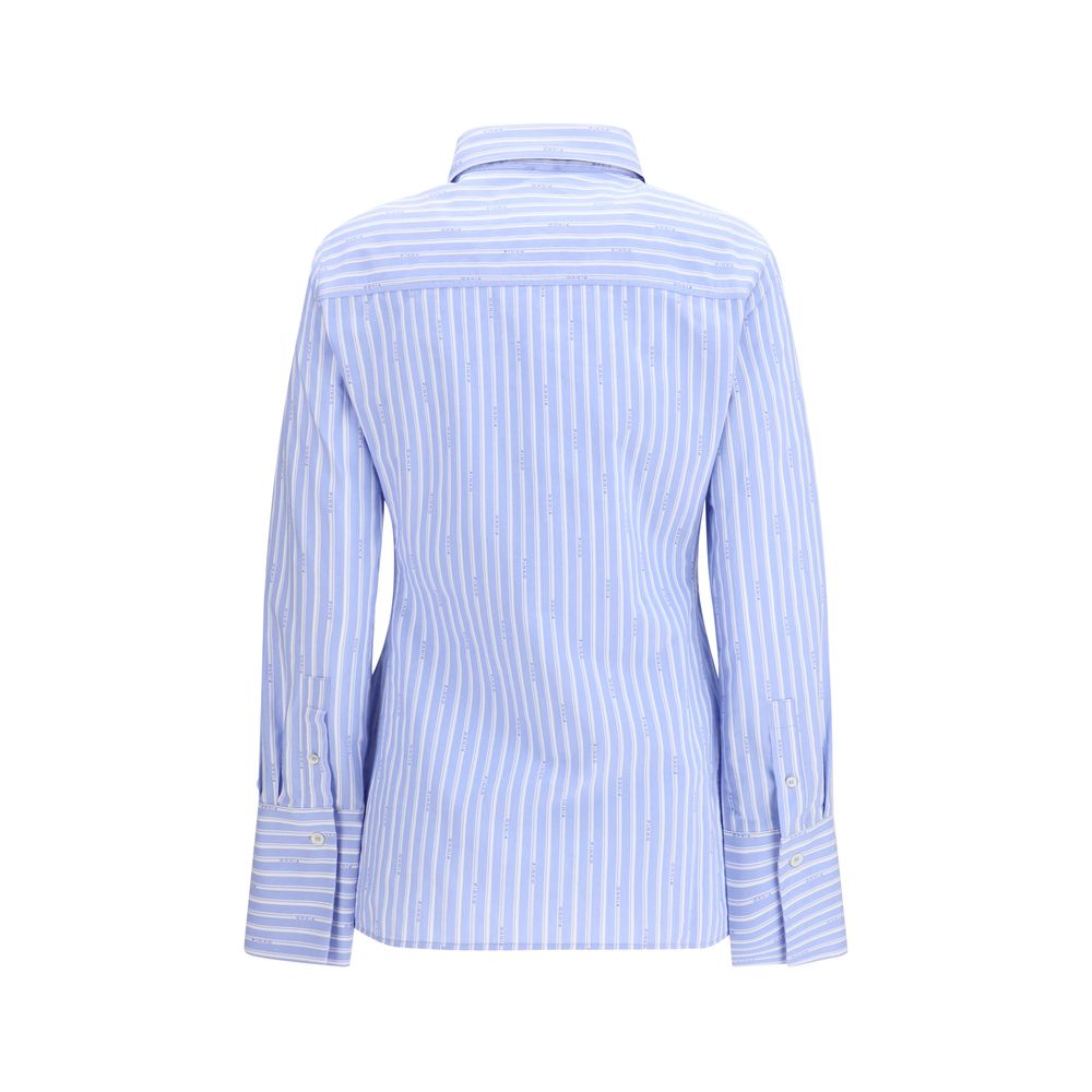 PINKO Blue Cotton Pattern Shirt