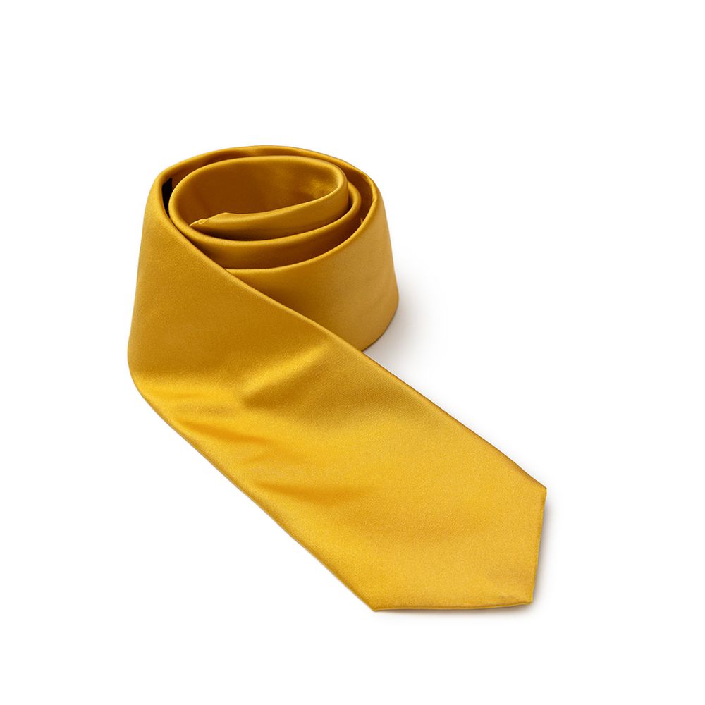 Dolce & Gabbana Gold Silk Tie