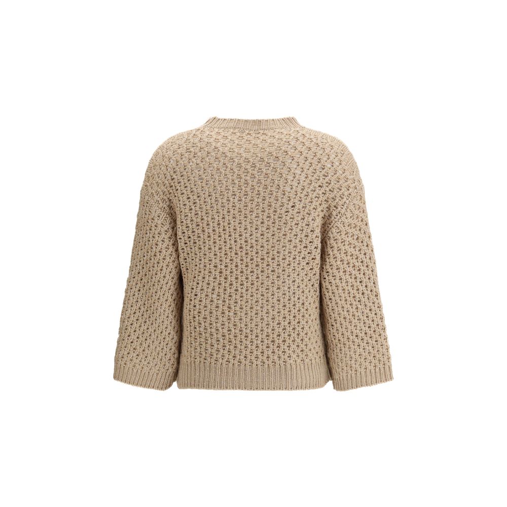 Fabiana Filippi Beige Wool Sweatshirt