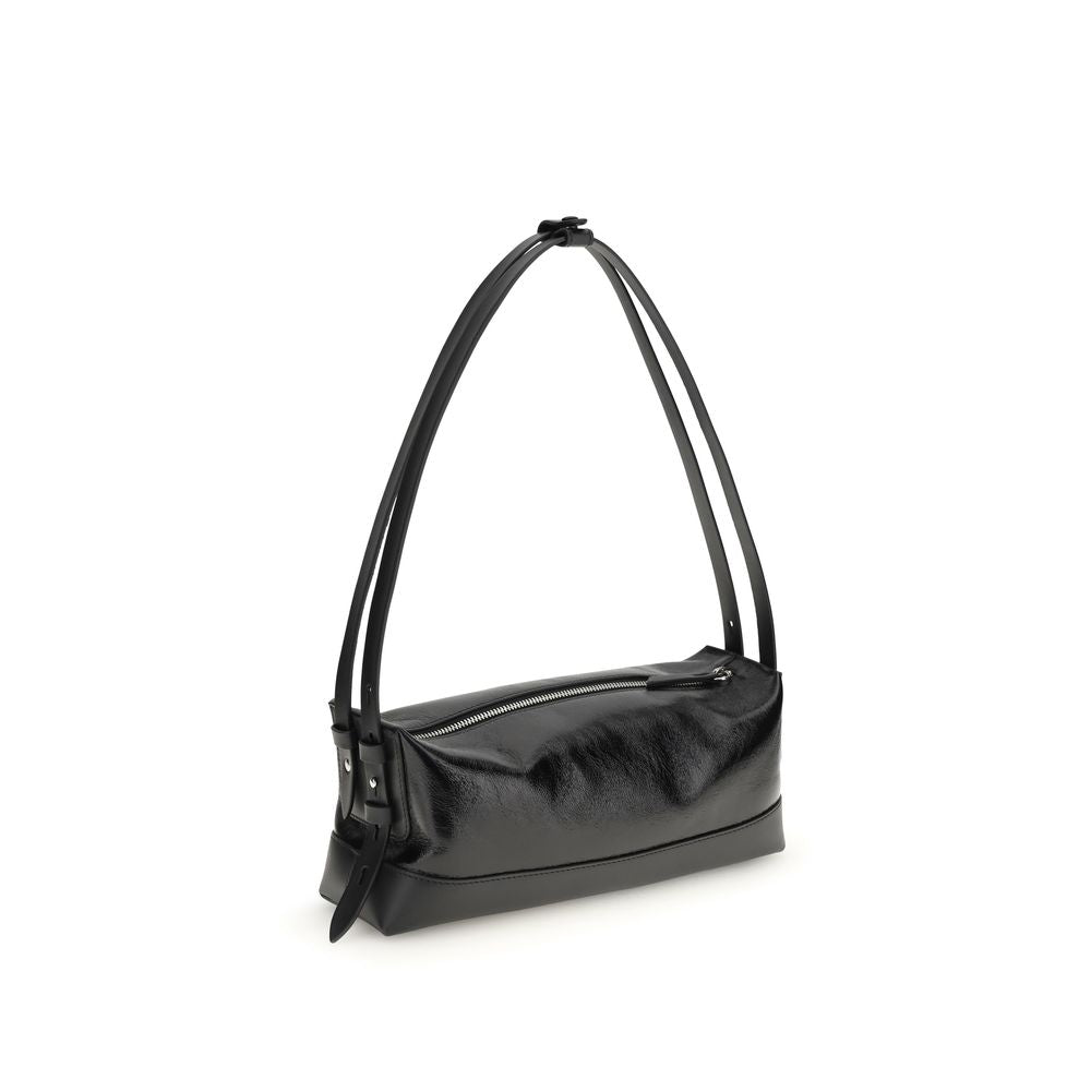 Maison Margiela Black Calf Leather Bos Taurus Shoulder Bag