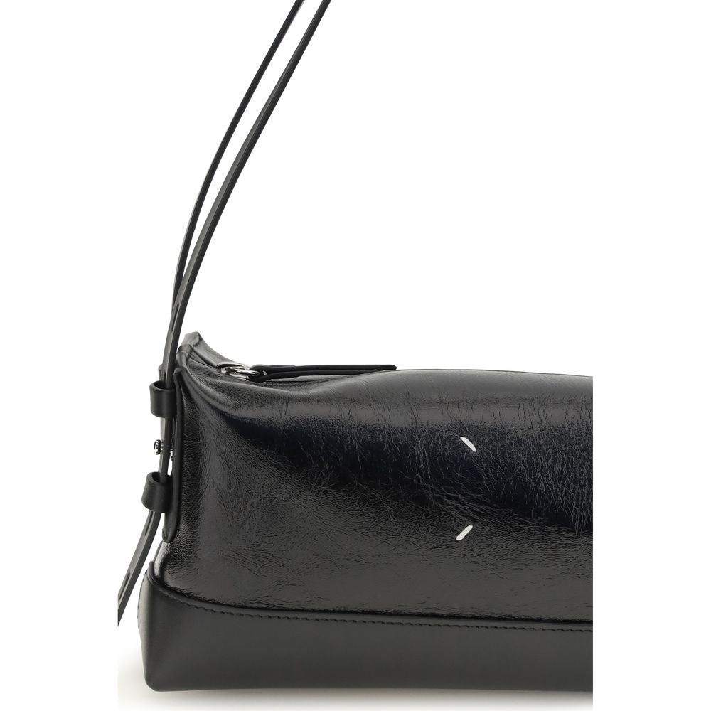 Maison Margiela Black Calf Leather Bos Taurus Shoulder Bag