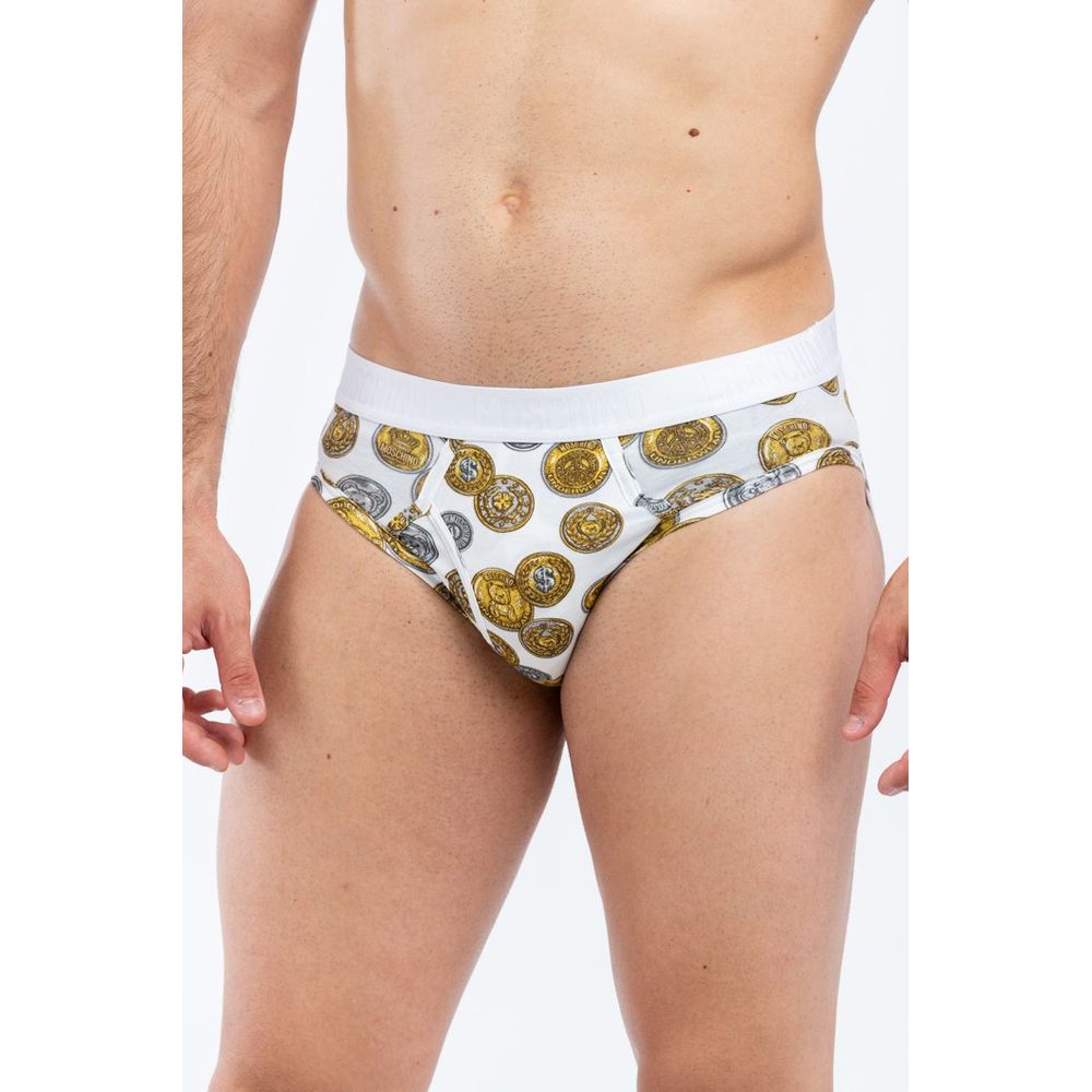Moschino White Cotton Briefs