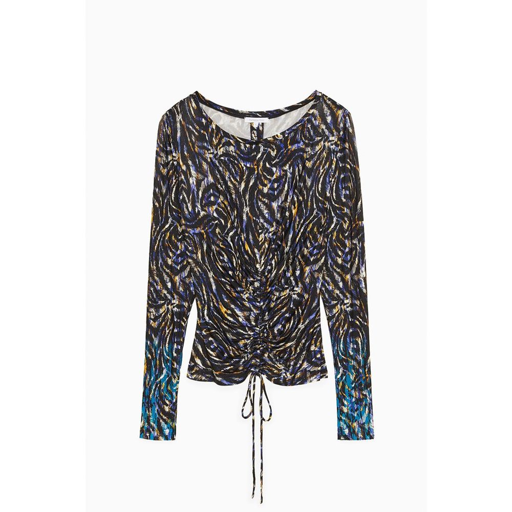 Patrizia Pepe Multicolor Polyester Long Sleeve T-Shirt