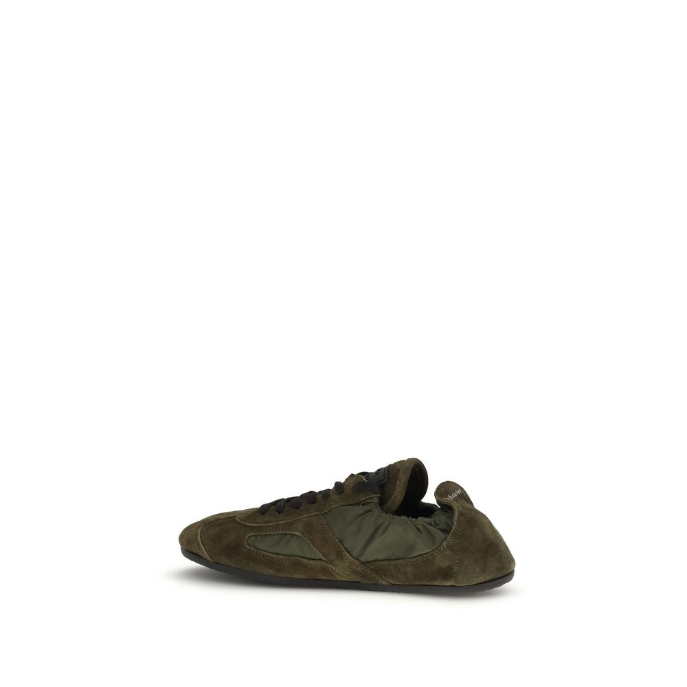 Proenza Schouler Bicolor Calf Leather Bos Taurus Low Top Sneakers