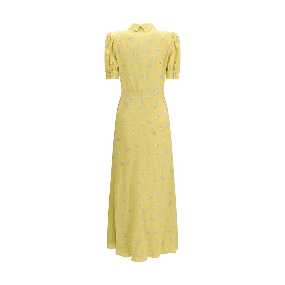 Alessandra Rich Bicolor Silk Casual Dress