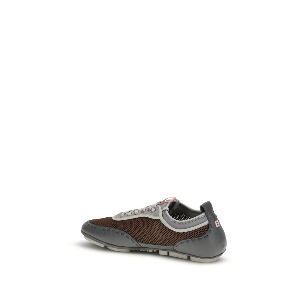 Fendi Multicolor Calf Leather Bos Taurus Athletic Sneakers