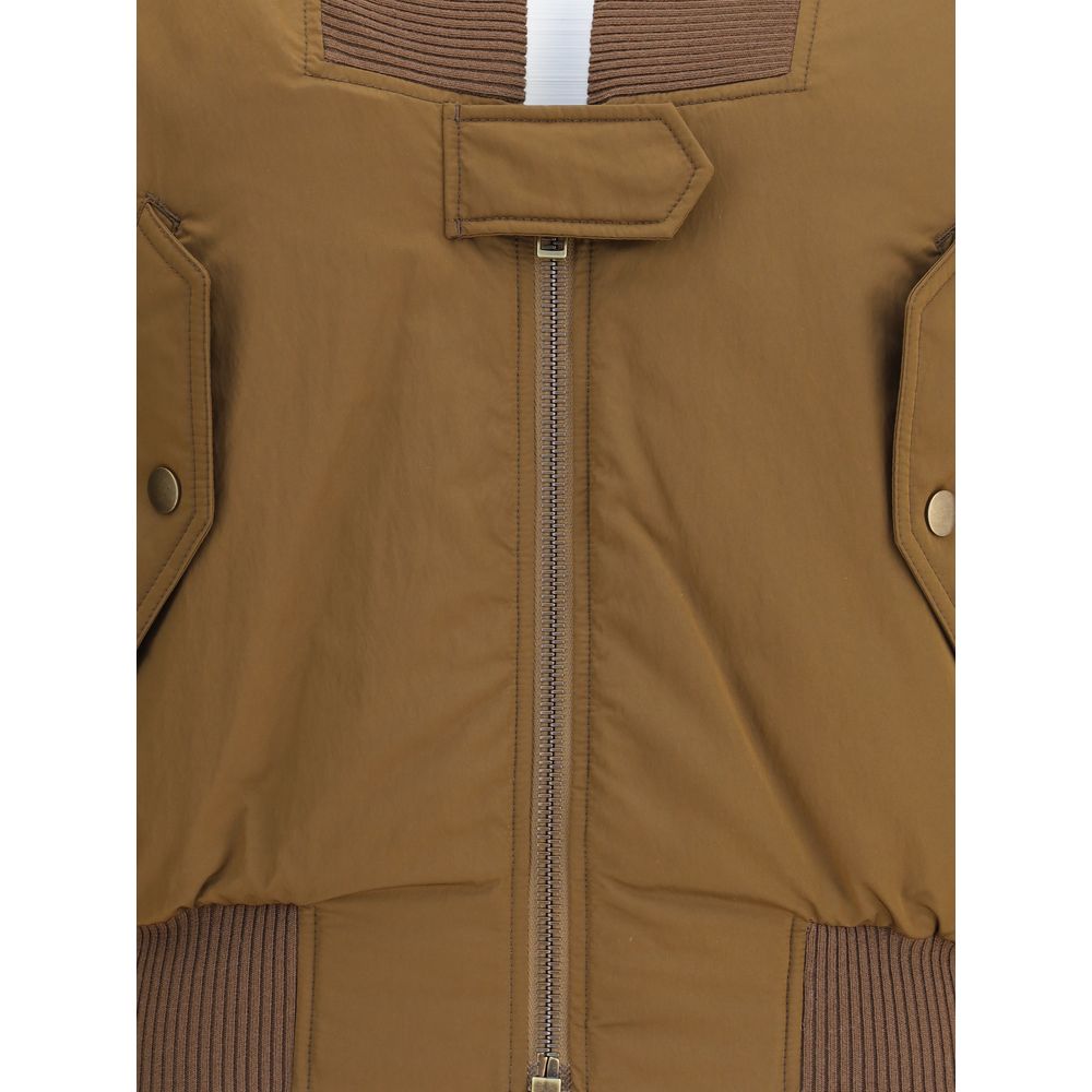Chloé Brown Polyester Bomber