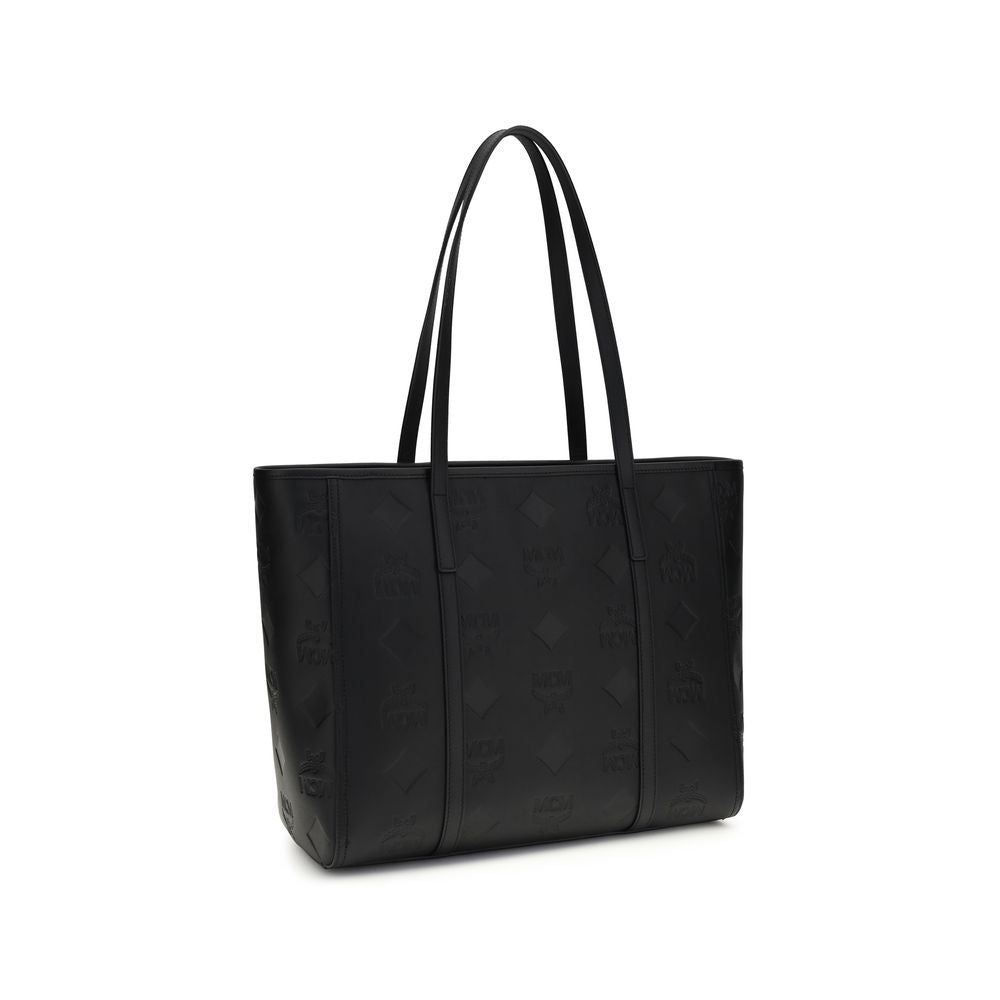 MCM Black Calf Leather Bos Taurus Shoulder Bag