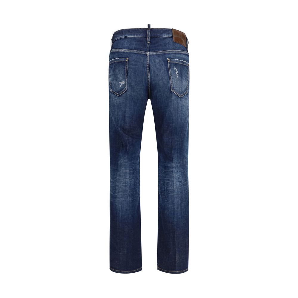 Dsquared² Blue Cotton Jeans Denim