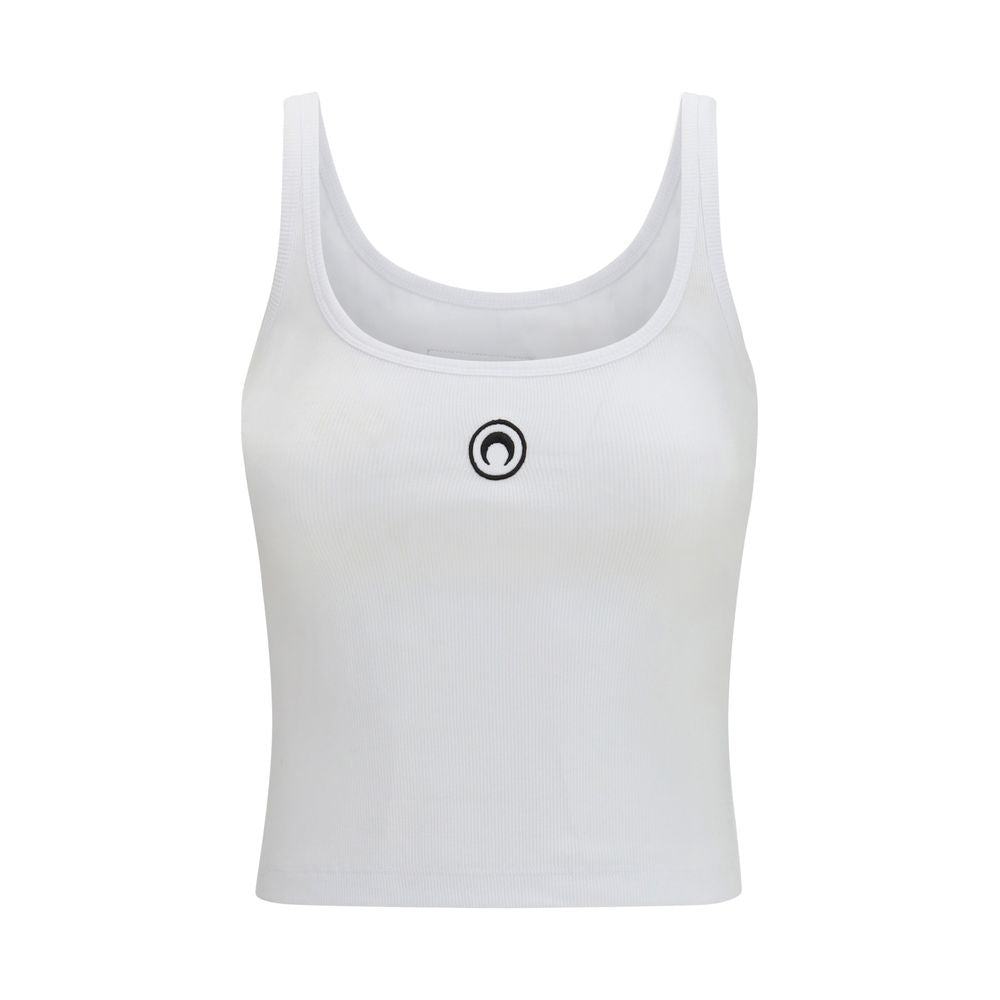 Marine Serre White Cotton T-Shirt