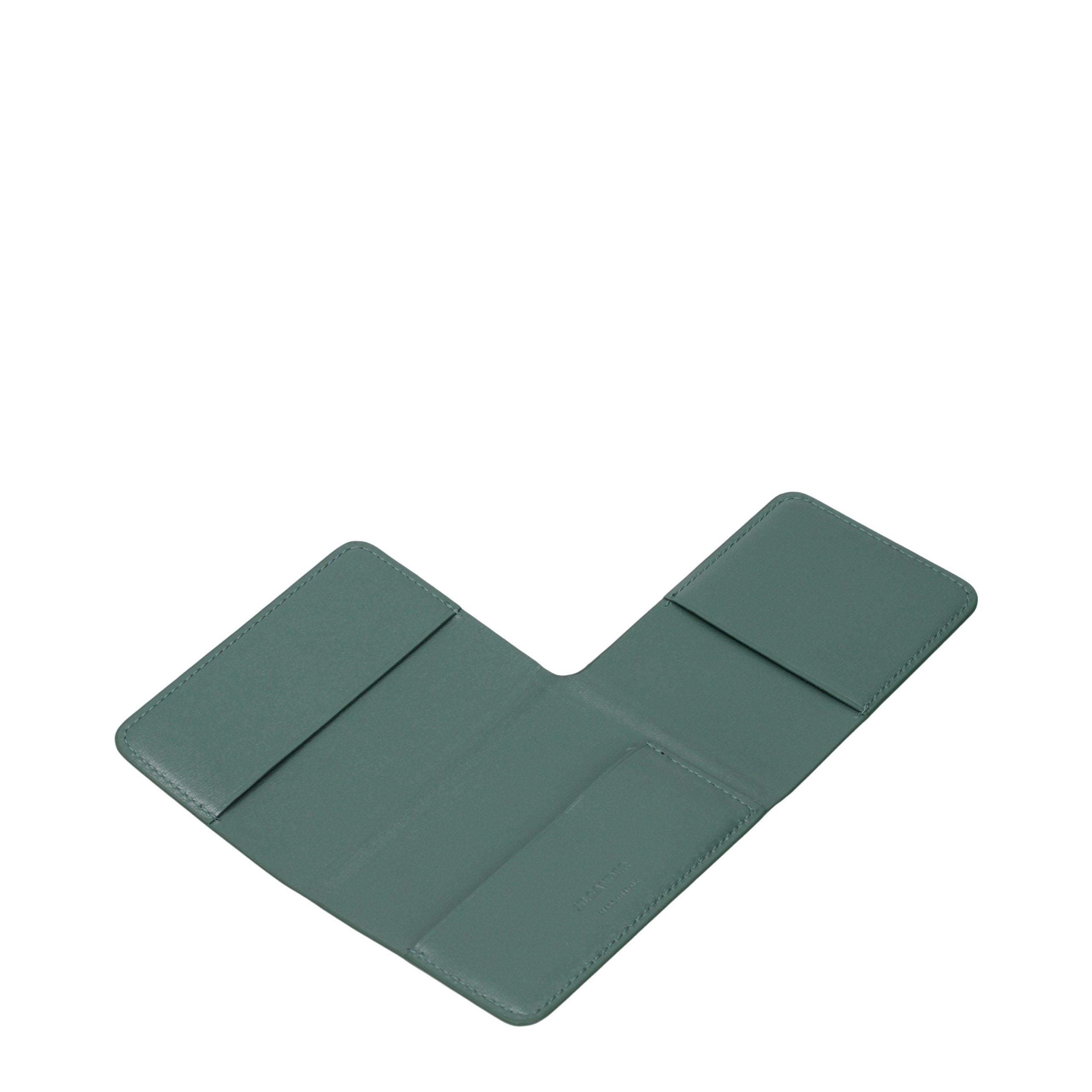 Jil Sander Green Leather Cardholder