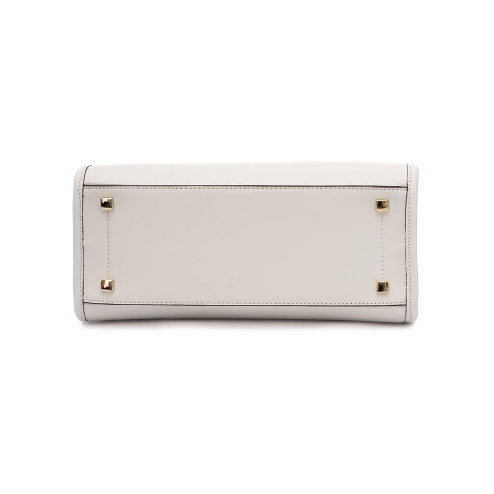 Jimmy Choo White Avenue S Tote Leather Handbag