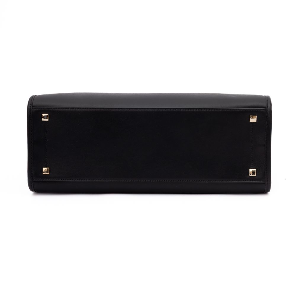 Jimmy Choo Black Avenue S Tote Leather Handbag