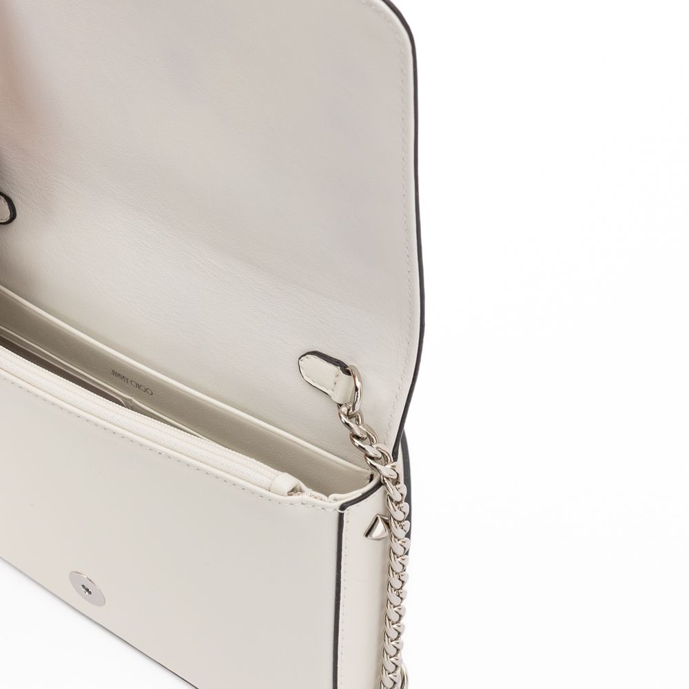 Jimmy Choo White Leather Crossbody Bag