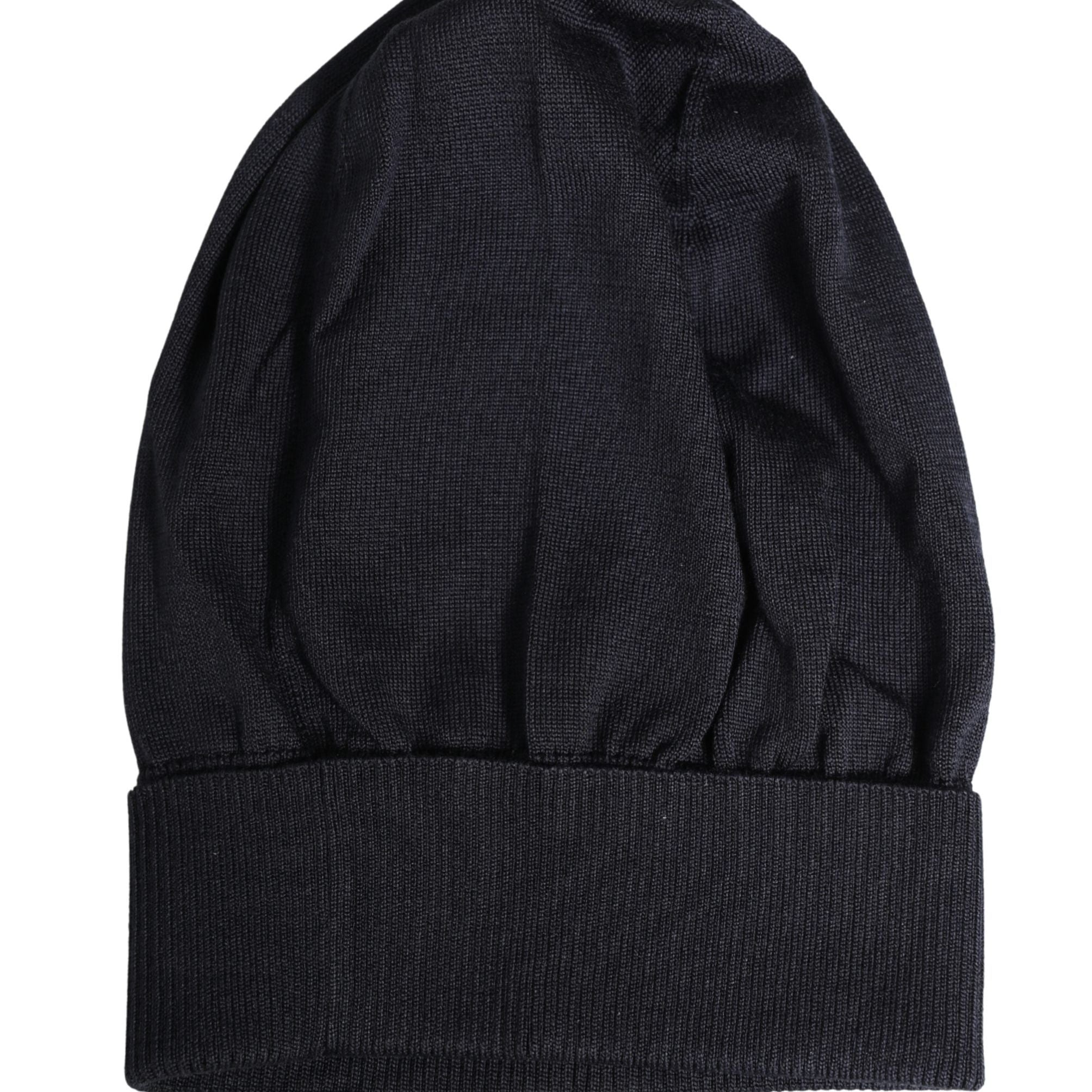 Dolce & Gabbana Black Solid Wool Knitted Winter Beanie Cap Hat