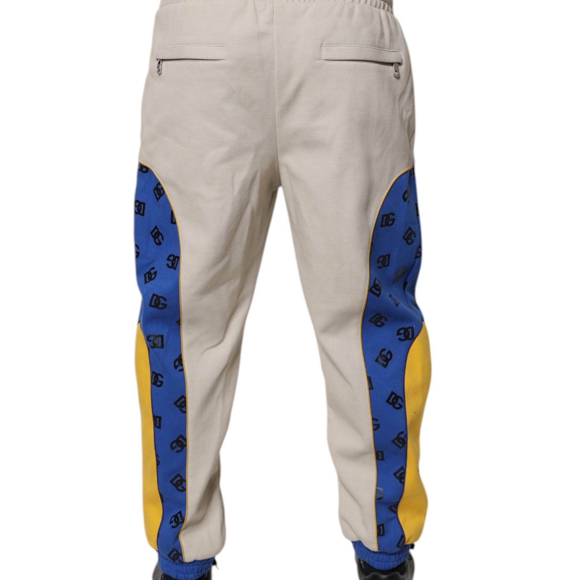 Dolce & Gabbana Multicolor Cotton DG Jogger Sweatpants Pants