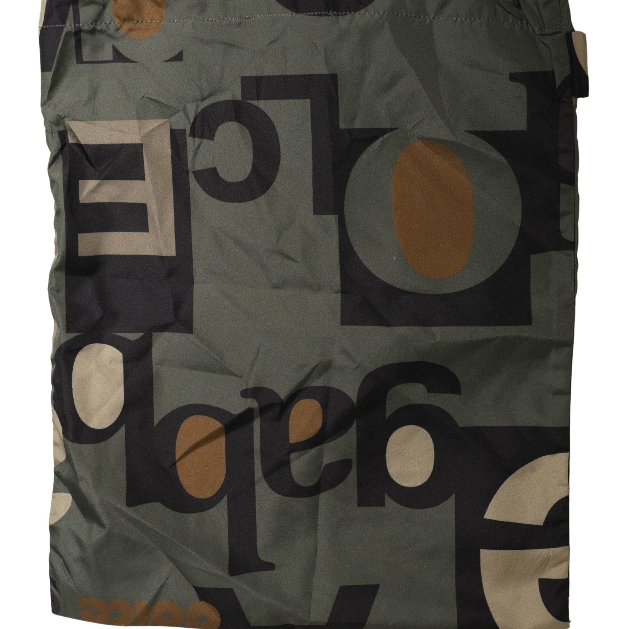 Dolce & Gabbana Multicolor Camouflage High Swim Brief Swimwear