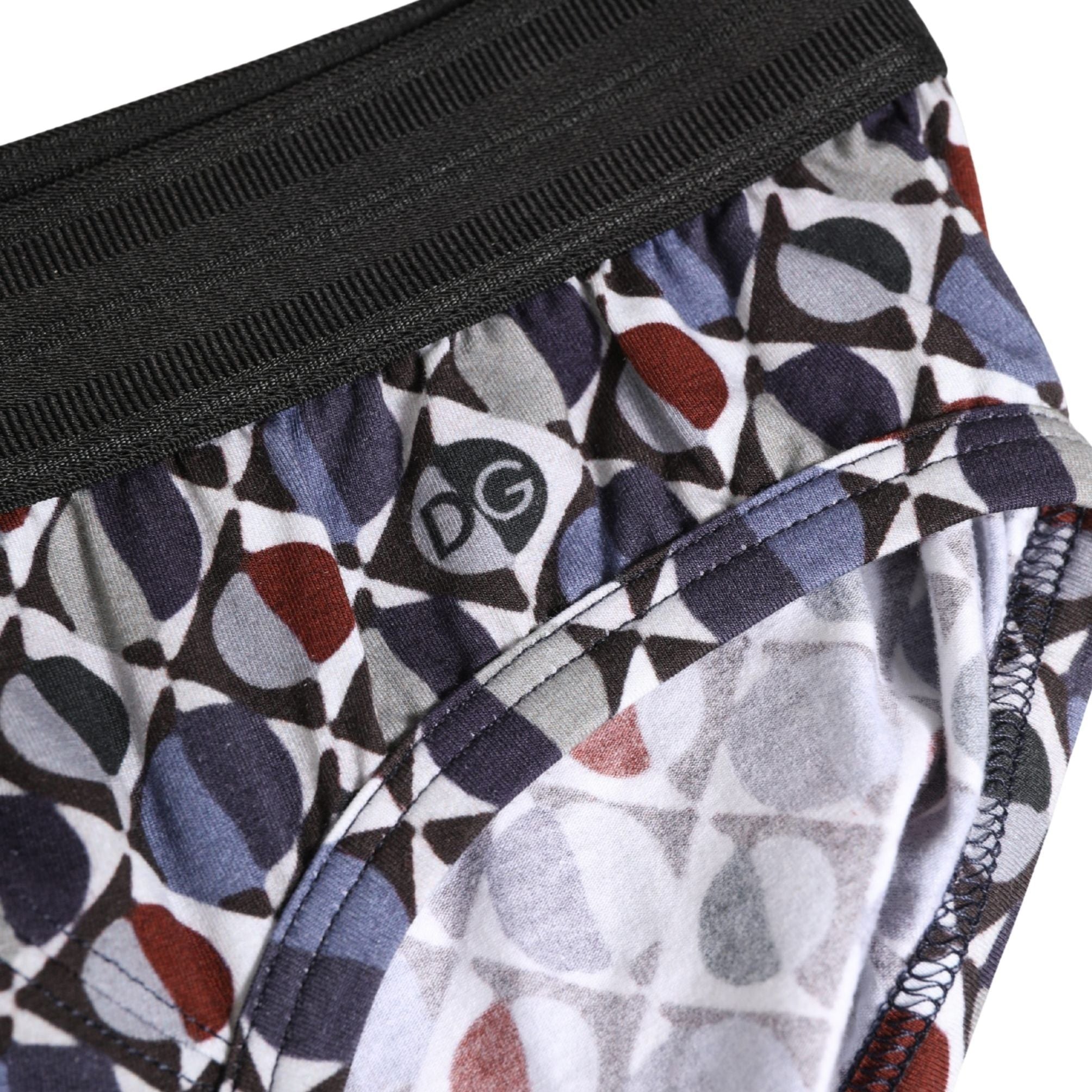 Dolce & Gabbana Multicolor Patterned Men Midi Brief Underwear
