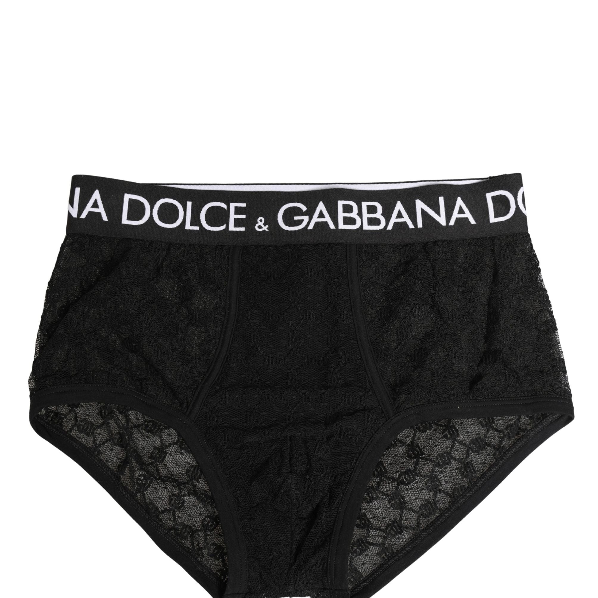 Dolce & Gabbana Black Nylon DG Logo Men Brando Brief Underwear
