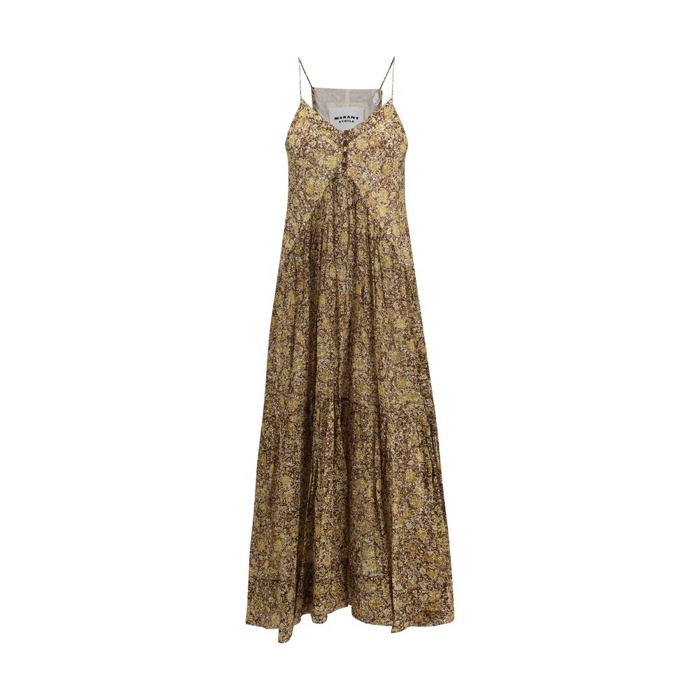 Marant Etoile Bicolor Cotton Casual Dress