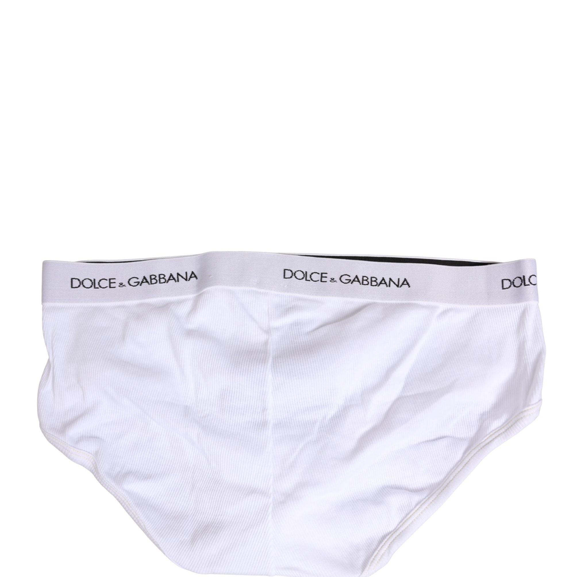 Dolce & Gabbana White Logo Waistband Men Brando Brief Underwear