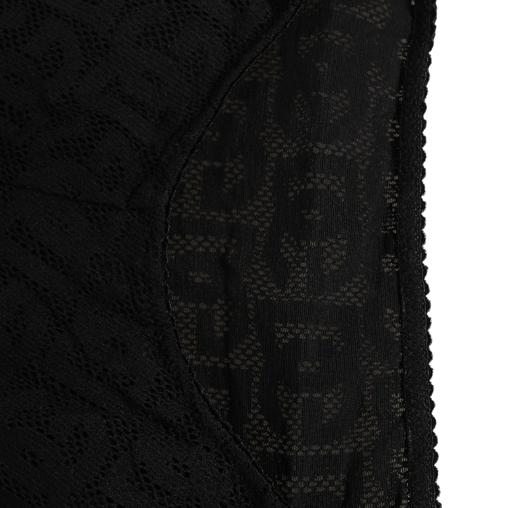 Dolce & Gabbana Black Cotton DG Logo High Waist Girdle Underwear