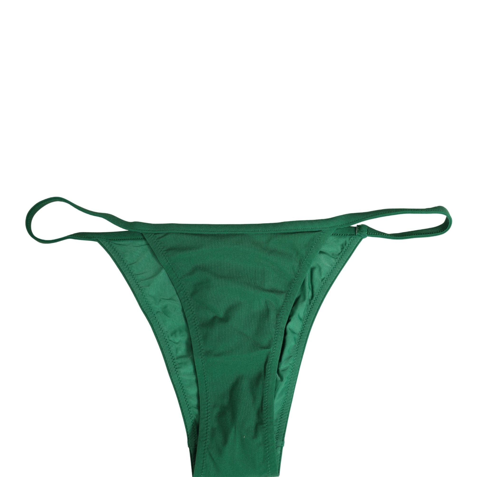 Dolce & Gabbana Green Nylon Bottom Beachwear Bikini Swimwear