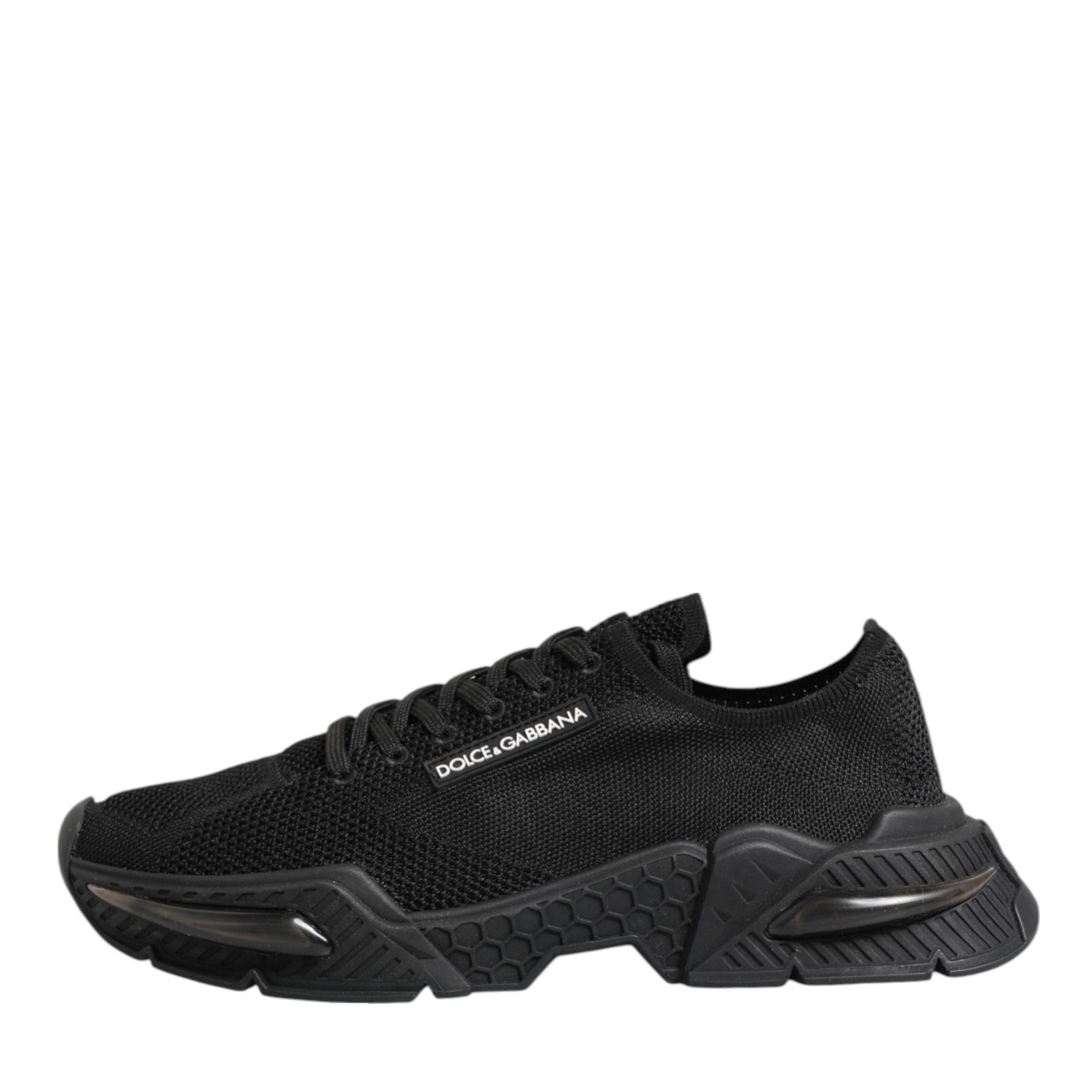 Dolce & Gabbana Black Airmaster Low Top Men Sneakers Shoes