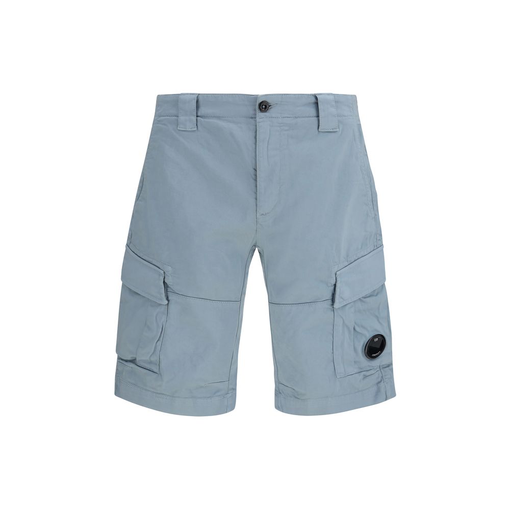 C.P. Company Blue Cotton Bermuda Shorts