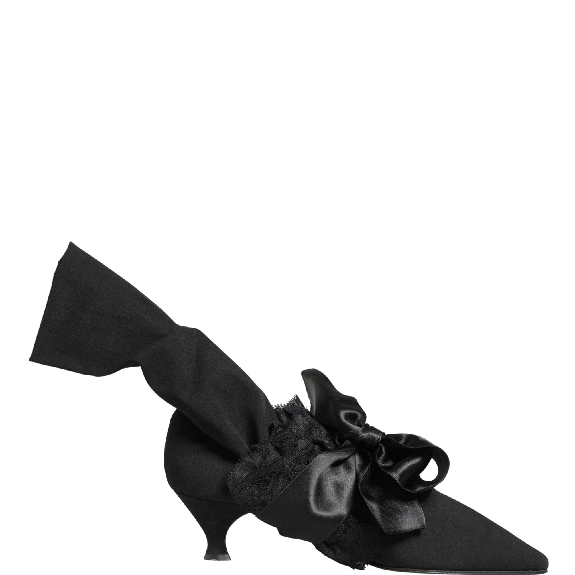 Dolce & Gabbana Black Suede Mid Calf Boots Shoes