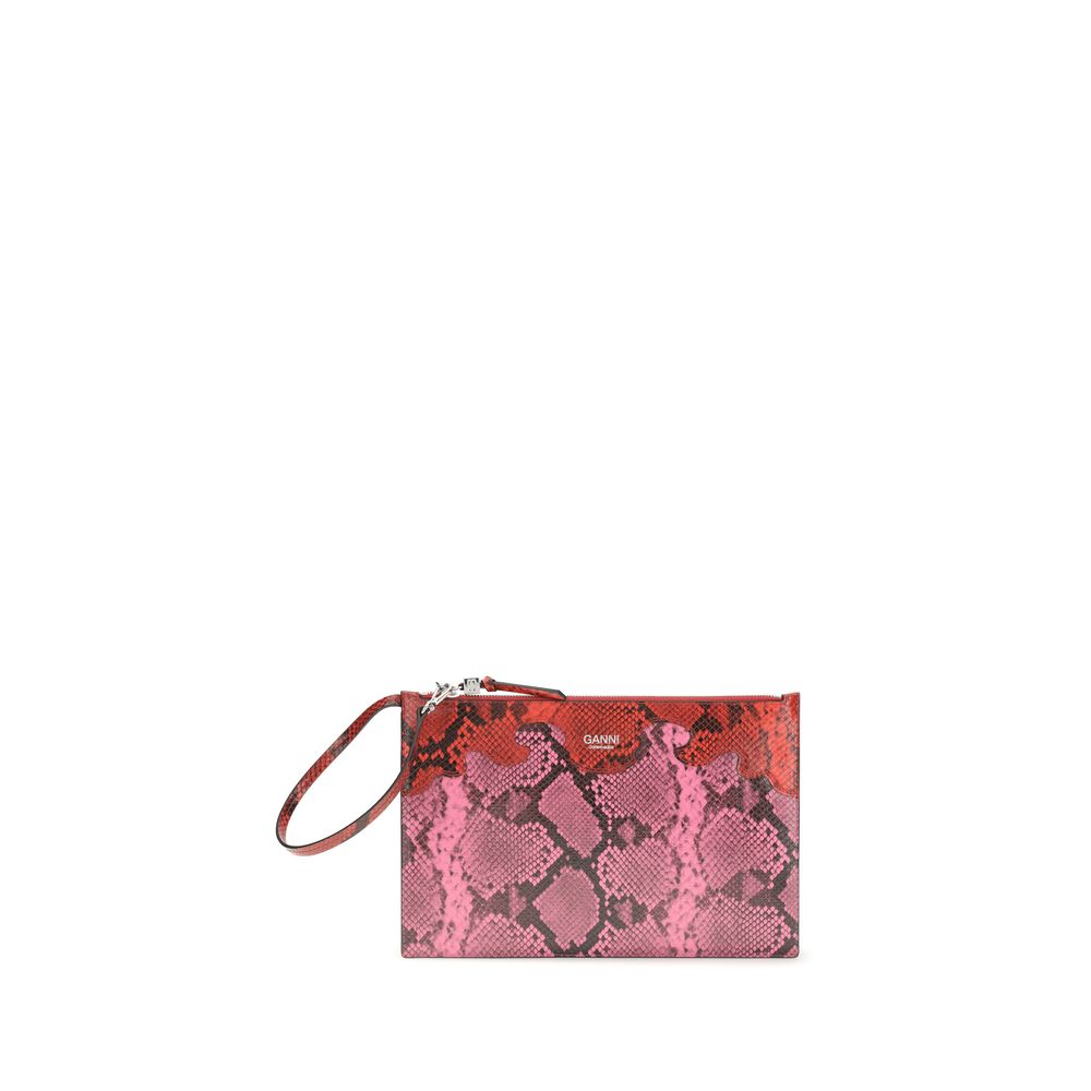 Ganni Multicolor Recycled Polyester Clutch Bag