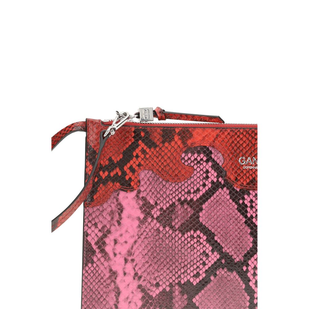 Ganni Multicolor Recycled Polyester Clutch Bag