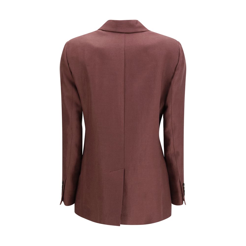 Brunello Cucinelli Bordeaux Linen Clothing