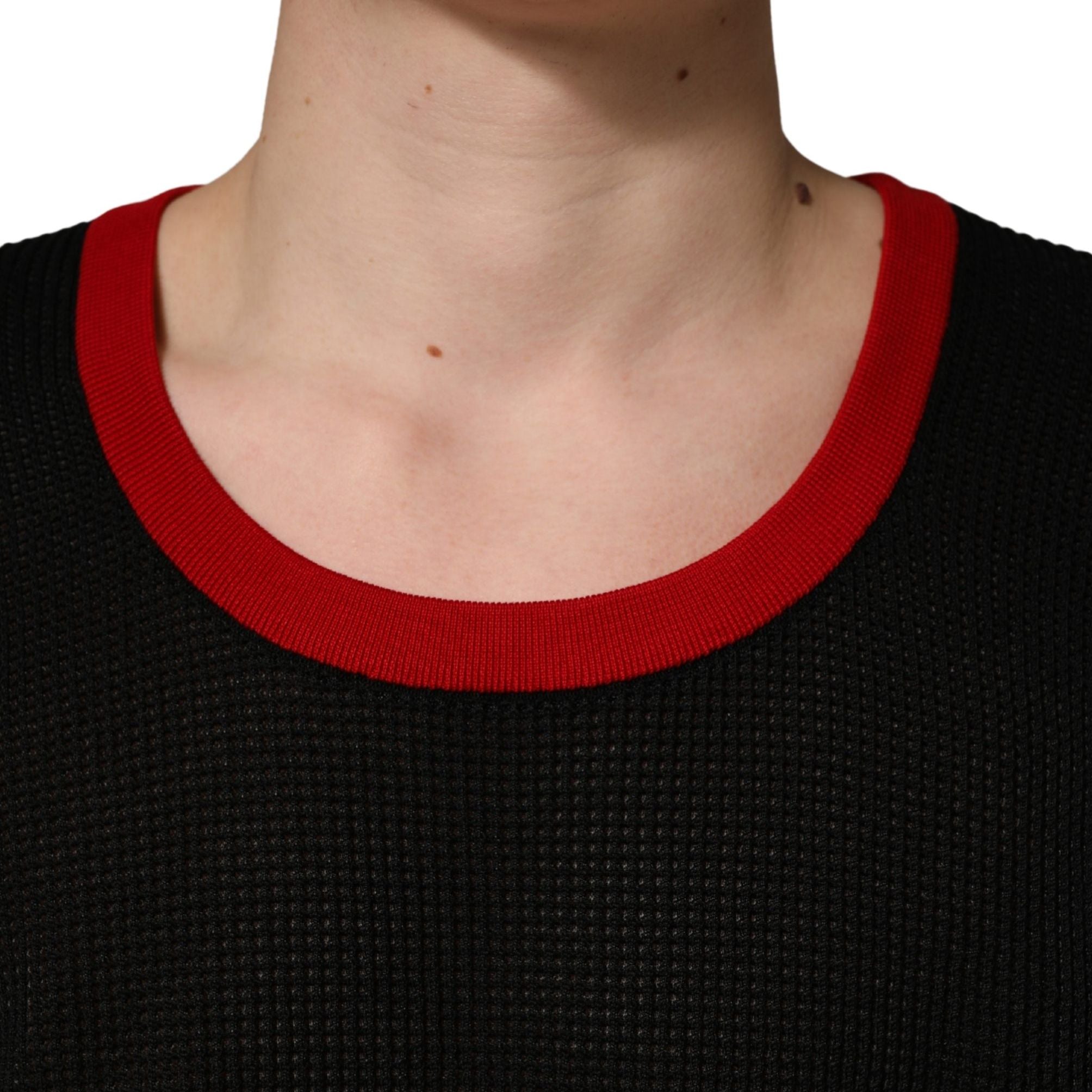 Dolce & Gabbana Black Crew Neck Sleeveless Men Knit Vest T-shirt