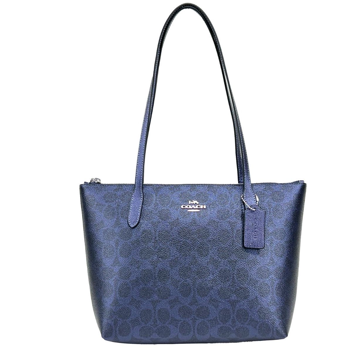 COACH Coach Signature Fiona Zip Tote Bag