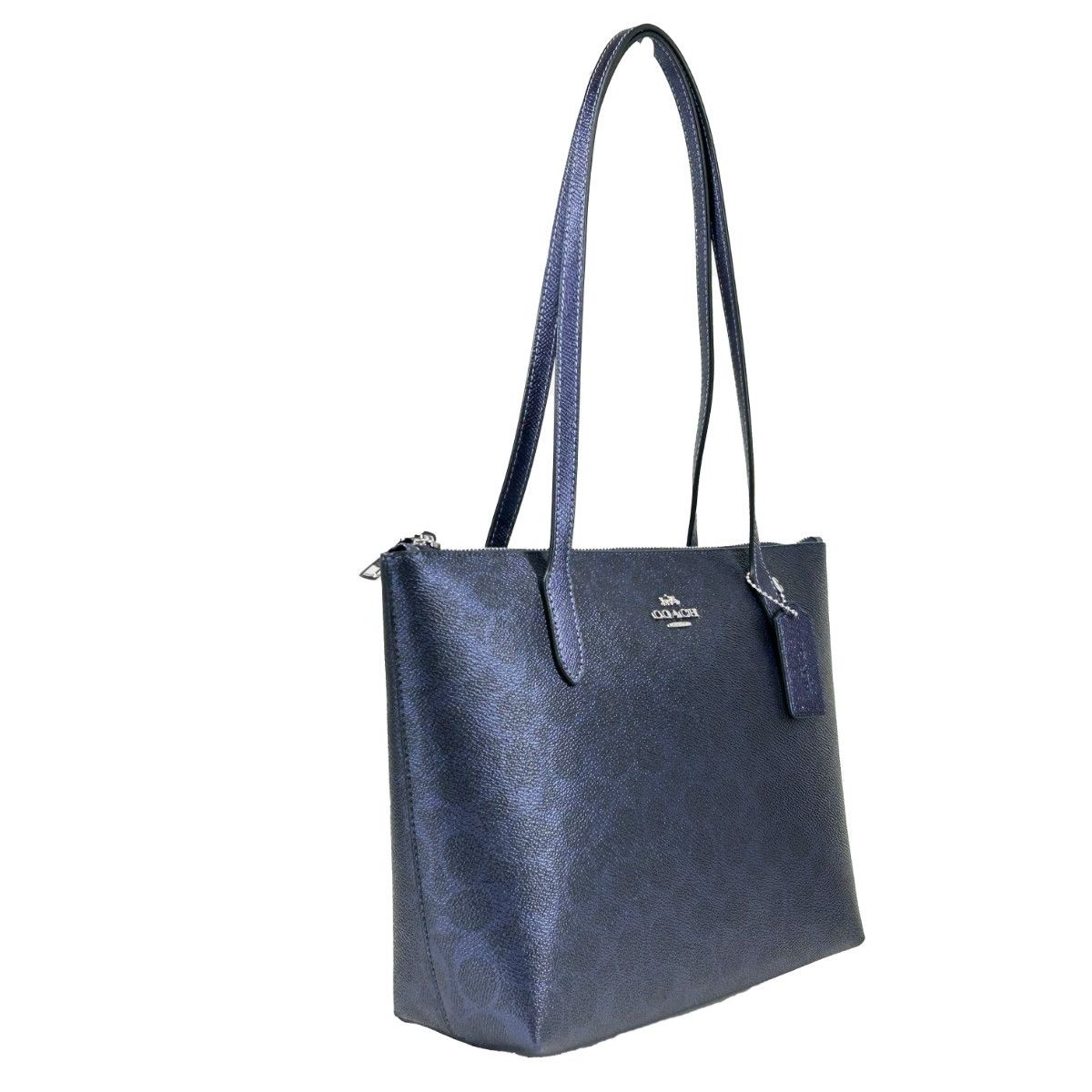 COACH Coach Signature Fiona Zip Tote Bag