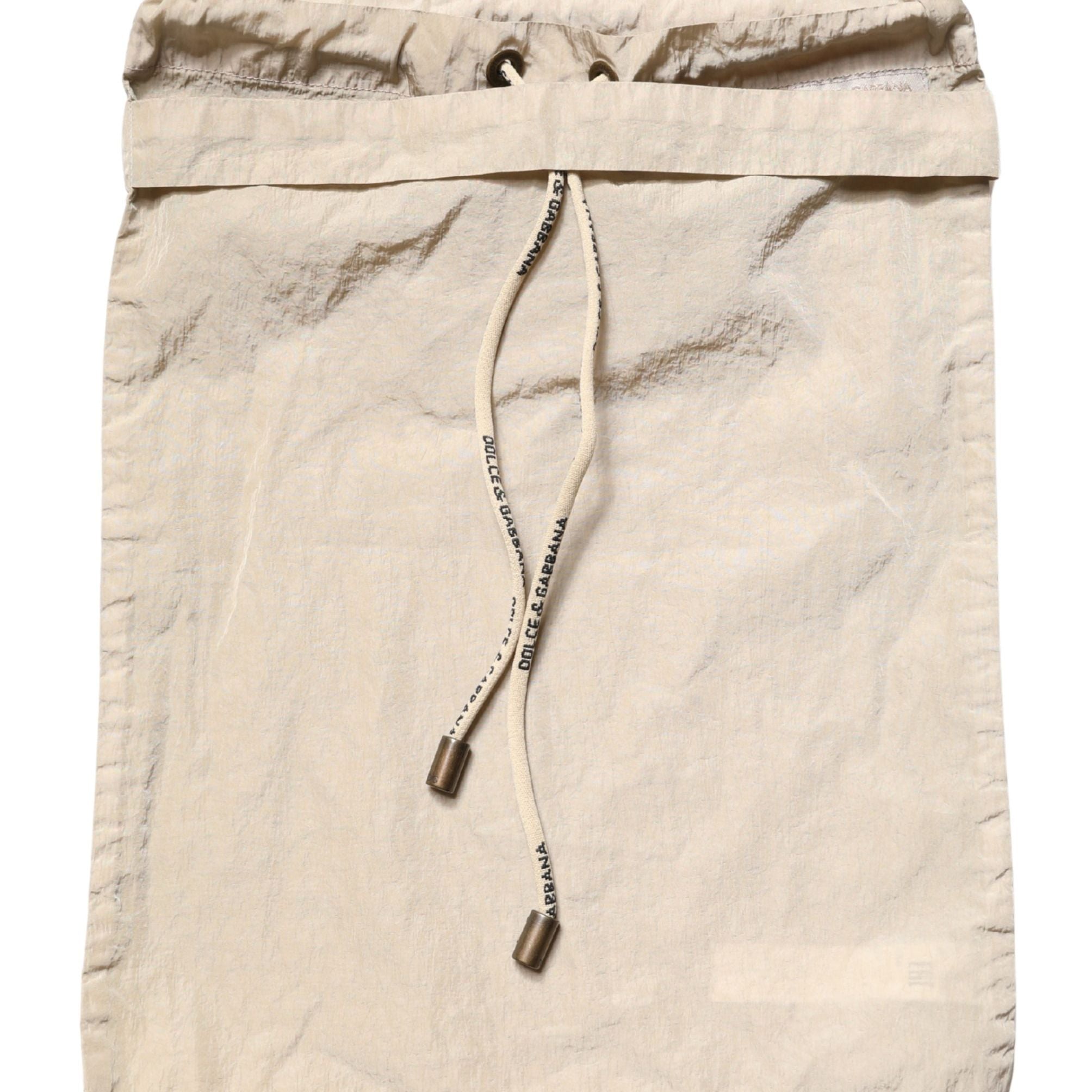 Dolce & Gabbana Brown Nylon Drawstring Swim Shorts Swimwear