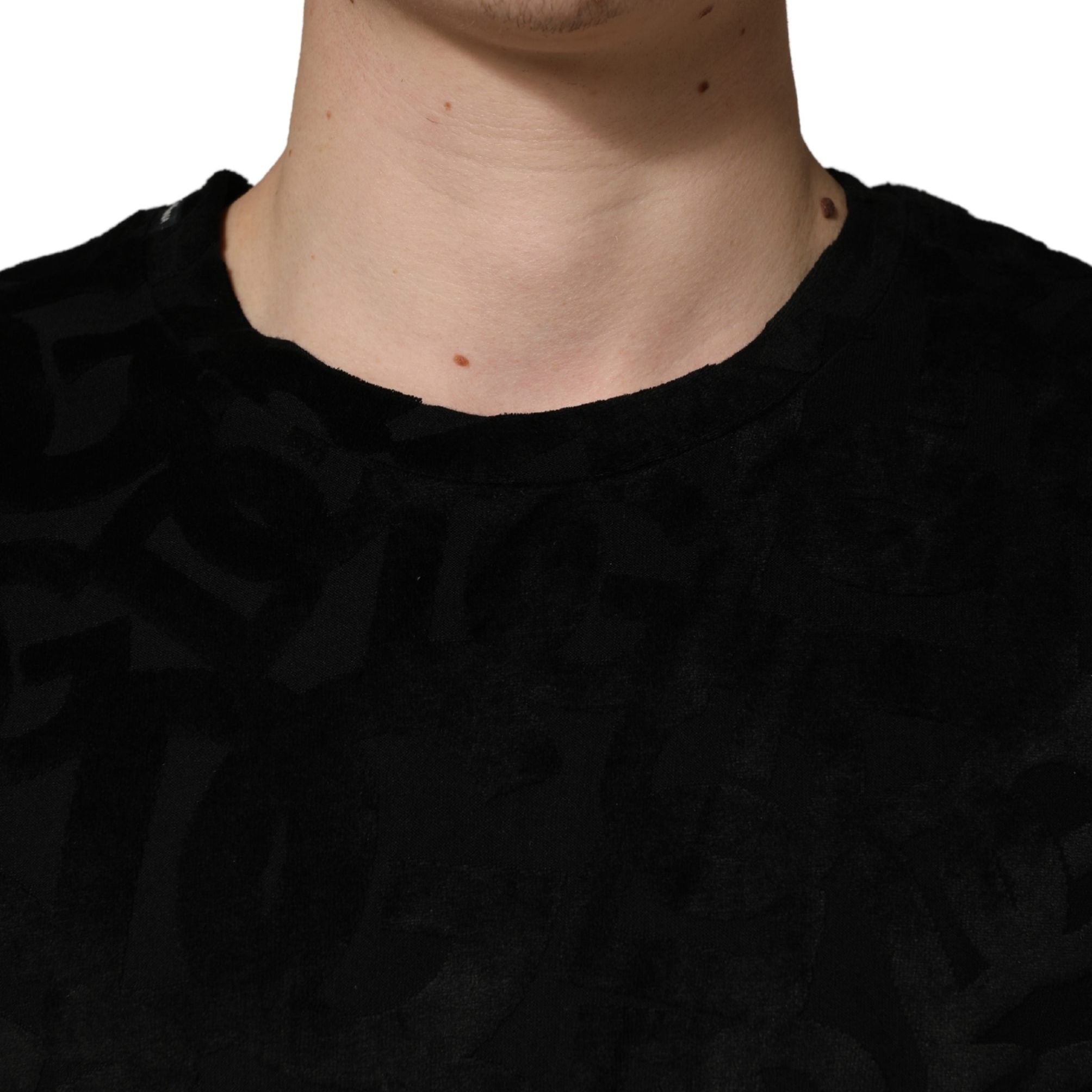 Dolce & Gabbana Black DG Mania Logo Print Casual T-shirt