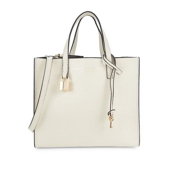 Marc Jacobs Women'S Mini Pebbled Tote - Marshmallow