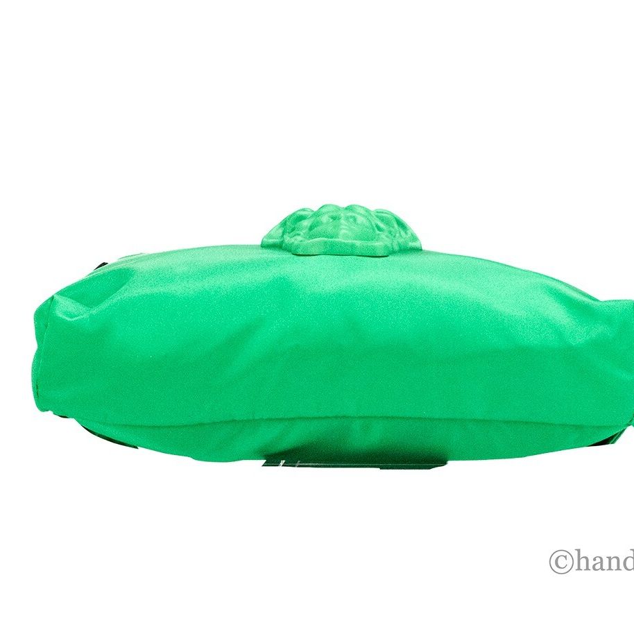 Versace Small Bright Green Nylon Matte Medusa Belt Bag Waist Fanny Pack Purse