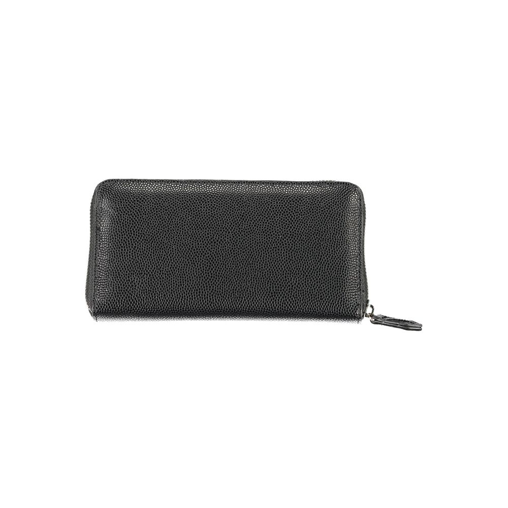 Mario Valentino Black Polyurethane Women Wallet
