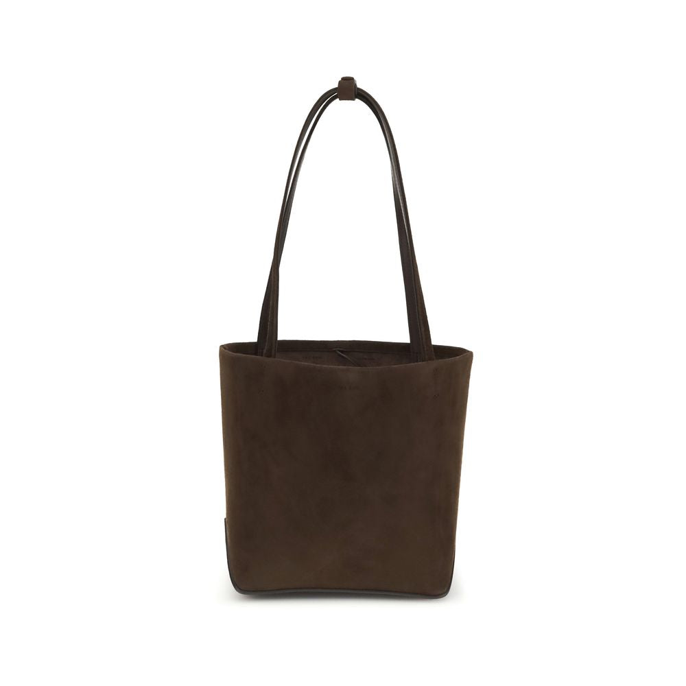 The Row Brown Calf Leather Bos Taurus Shoulder Bag