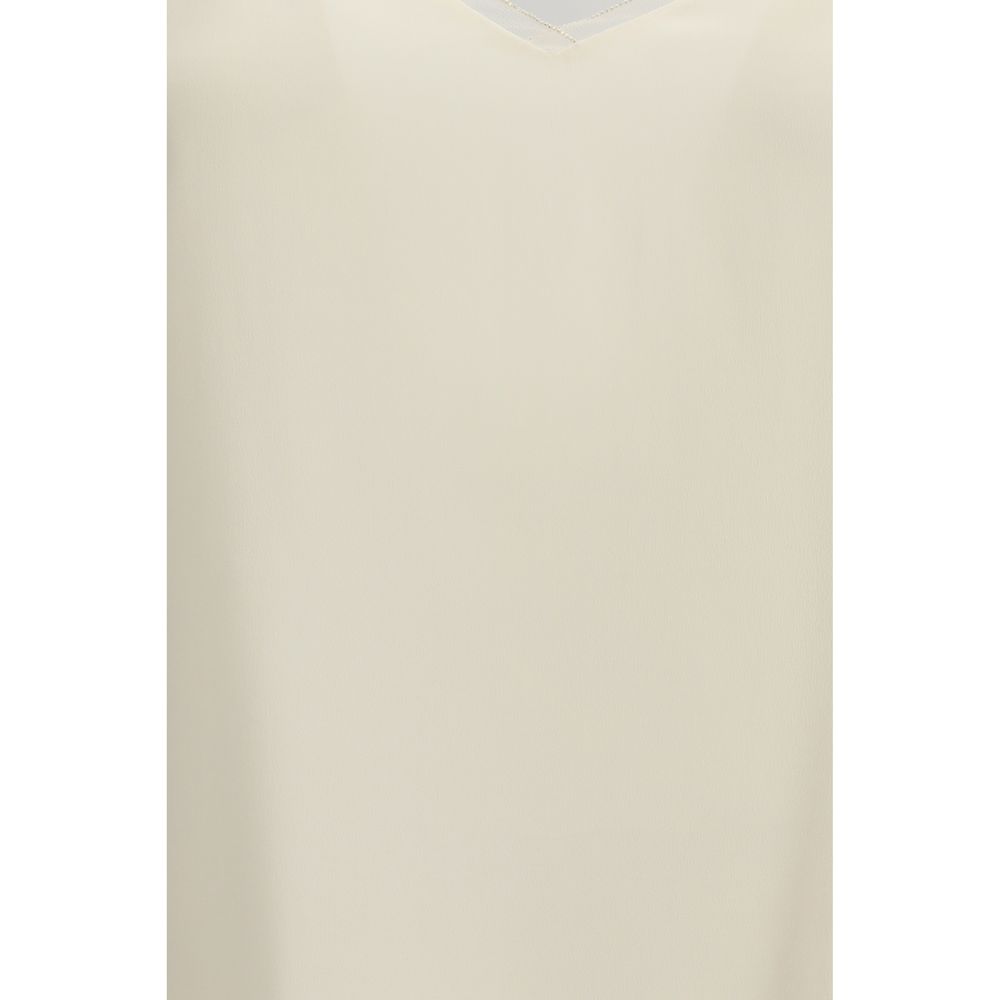 Fabiana Filippi Beige Acetate Blouse