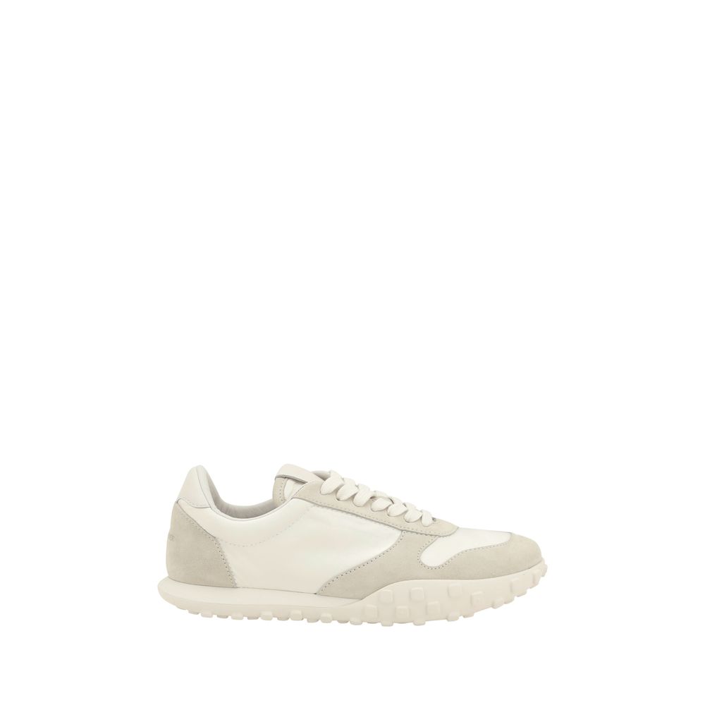 Jil Sander Beige Calf Leather Bos Taurus Platform Sneakers